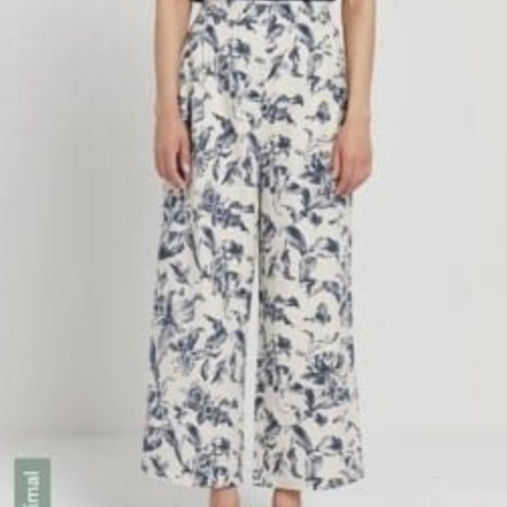 Frank & Oak Floral Pants (Linen-Tencel)